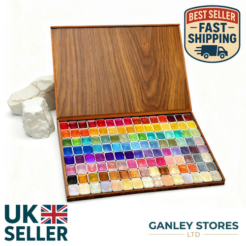 Glitter watercolor paints - watercolor, set
