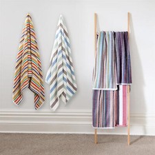 Pack Of 6 Stripe Towels 100%