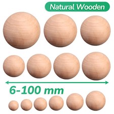Diameter Natural Wooden Craft Wood Balls Sphere Craft Supplies 6mm 8mm to 90mm