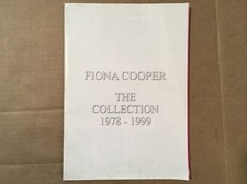 Fiona Cooper Magazine "The Collection 1978 to 1999" RARE FIND!