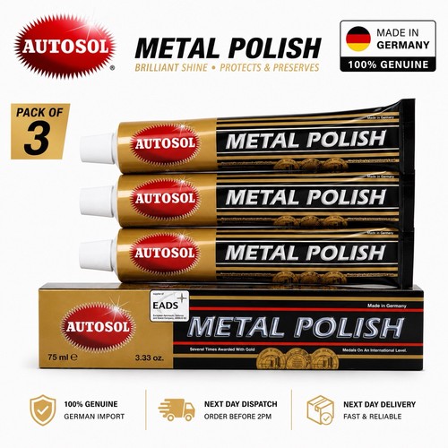 Autosol metal polish - 3x,