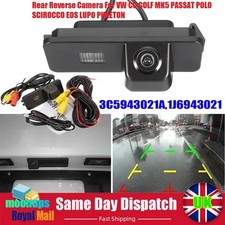 UK Reverse Camera For VW Scirocco Mk 3 Polo Mk4 Mk5 Golf Rear Number Plate Light