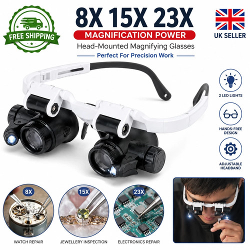 Head magnifier glasses led - glasses,