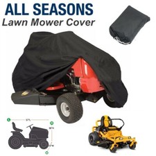 M - XXXL Lawn Mower Ride on Tractor Cover UV Protector Garden Waterproof Black