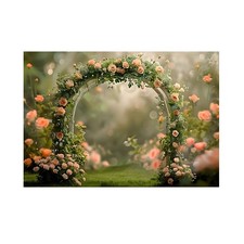 210x150cm Photography Background Fabric Wreath Scenery Wedding 3D Party2944