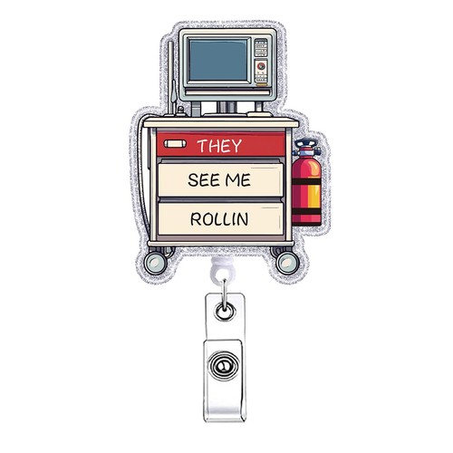 Funny nurse badge reel - nurse,