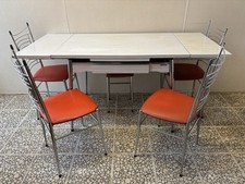 Vintage Retro 60s French Supermatic Le Tubmenager by Brevet Dining Table &Chairs