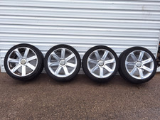 AUDI TT (8N) MK1 18 INCH ALLOY WHEELS & 2 GOOD TYRES 245/40R18 FAST P&P
