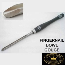 WOODTURNING BOWL GOUGE CROWN 10MM 3/8' CRYO FINGERNAIL BOWL GOUGE - MADE IN UK