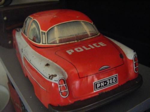 Vintage police car - police, made