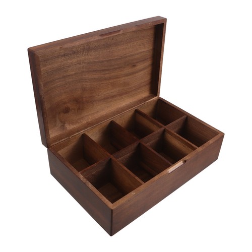 Wooden tea organizer - wooden, box