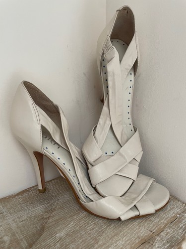Faith cream leather stiletto
