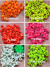 60 X Brass Beads Fly Tying Countersunk 3.2 - 3.8