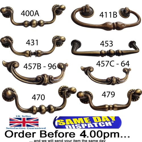 Solid vintage drawer pulls - drawer,