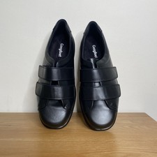 Cosyfeet Bart Black Leather Men’s Wide Fit  Shoes