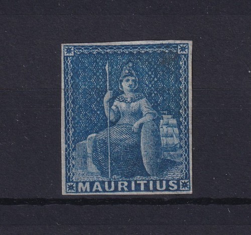 Mauritius 1858 blue - 1858, 1d