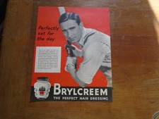 VINTAGE ADVERT:  BRYLCREEM
