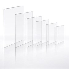 CLEAR ACRYLIC FLEXI PlEXI GLASS 1.2MM FOR CRAFT HOPPY PICTURE PHOTOS FRAME