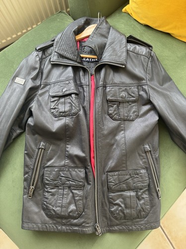 Superdry men leather biker - men's,