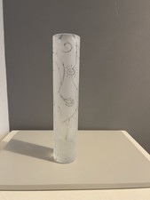Vintage Etched Glass Vase
