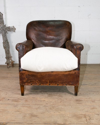 Antique leather art deco club - leather,