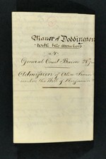 Manor of Doddington. Document 1837. Admission of Alice Swan Smith. Corby. Barley