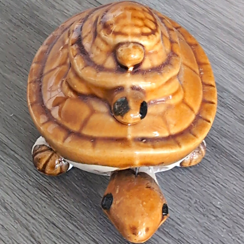 Ceramic turtle ornament - ceramic,