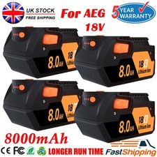 4X~1X For AEG 18V Li-ion Battery 8.0AH L1830R L1815R B1820R B1814G BS18G BSS18C