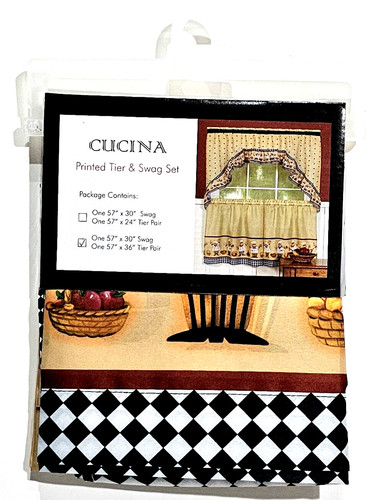 Cucina printed tier swag - &, set