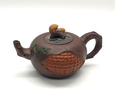 Chinese Yixing Brown Terracotta Clay Teapot