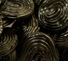 LICORICE WHEELS PICK N MIX FLAVOUR BLACK STICKY REGAL TREAT FAVOUR WEDDING CANDY