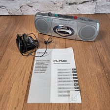 Aiwa CS-P500 Stereo Radio Cassette Recorder + Aiwa power adaptor + Manual