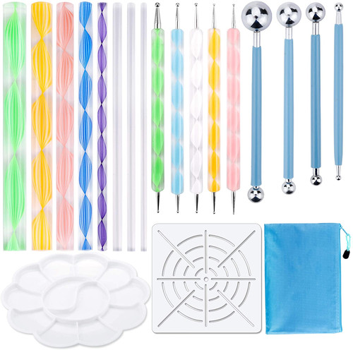 19pcs mandala dotting - dotting, tools