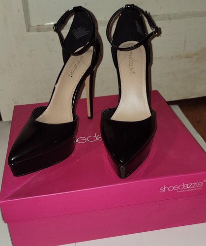 Shoe dazzle rush black patent - shoe,