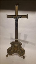 Antique Brass Crucifix 17