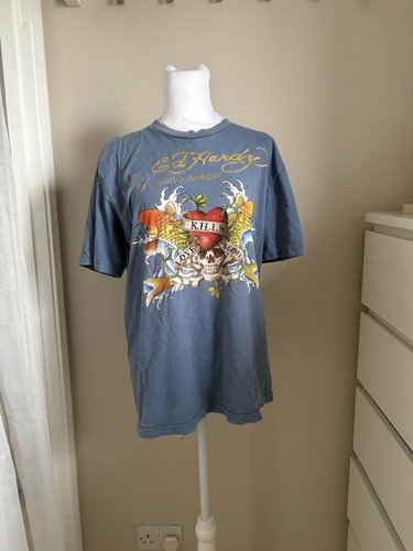 Vintage hardy blue cotton - ed,