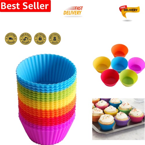 Non stick silicone baking cups - non-stick,