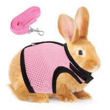 Adjustable Rabbit Harness for Rabbits Guinea Pigs Small Animals with Lead Har...
