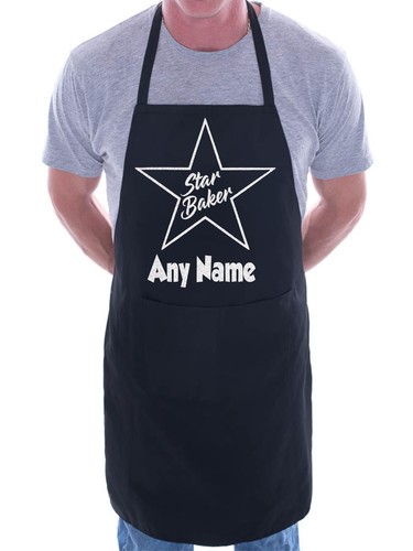 Star baker apron - star, name
