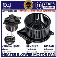 HEATER BLOWER MOTOR FAN FOR OPEL VAUXHALL VIVARO A X83 MK1 01-14 91158686 RHD