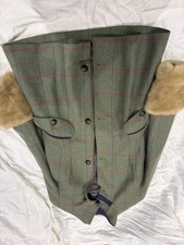 Musto Size 8 Tweed Plaid Wool Field  Coat Jacket