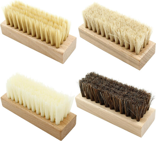 4pcs wooden shoe - 4pcs, brush