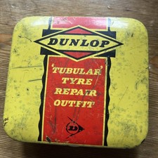 vintage dunlop tubular tyre repair tin