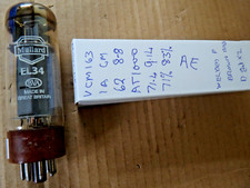 Mullard EL34  CODE XF4 L1J  DD