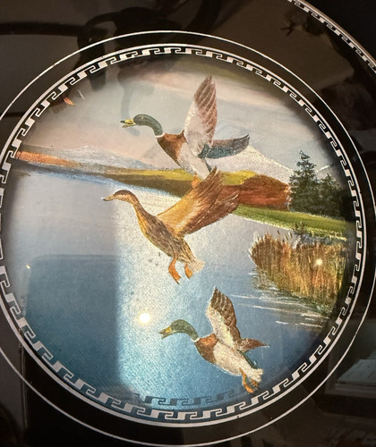 Retro flying ducks decorative - ducks,