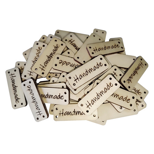 Wooden craft tags pack - wooden,