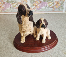 VINTAGE BORDER FNE ARTS SPRINGER SPANIEL & PUP BY KEITH SHERWIN 1996 B0104A