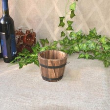 Retro Wooden Flower Pot for