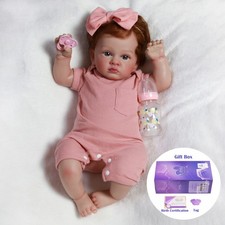 22" Real Life Reborn Dolls Vinyl Silicone Realistic Newborn Baby Girl Doll Xmas