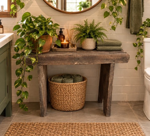 Antique rustic wooden - an,